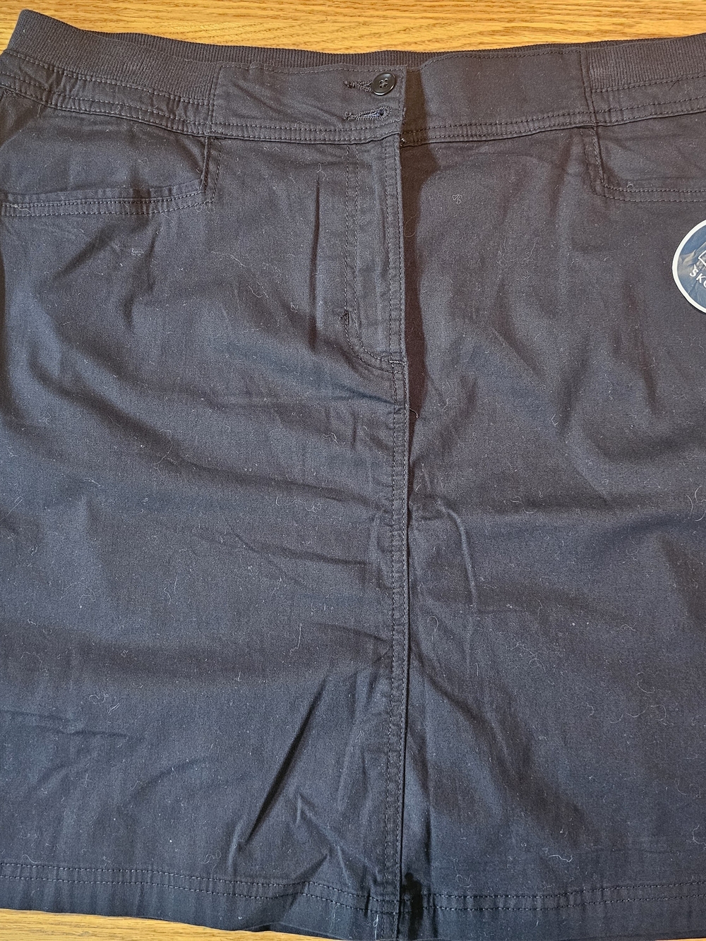 Karen Scott Black Women's Skort Size 16 Brand New With Tags